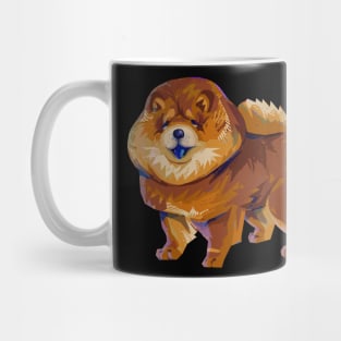 Cute Modern Chow Chow Dog Doggo Puppy Mug